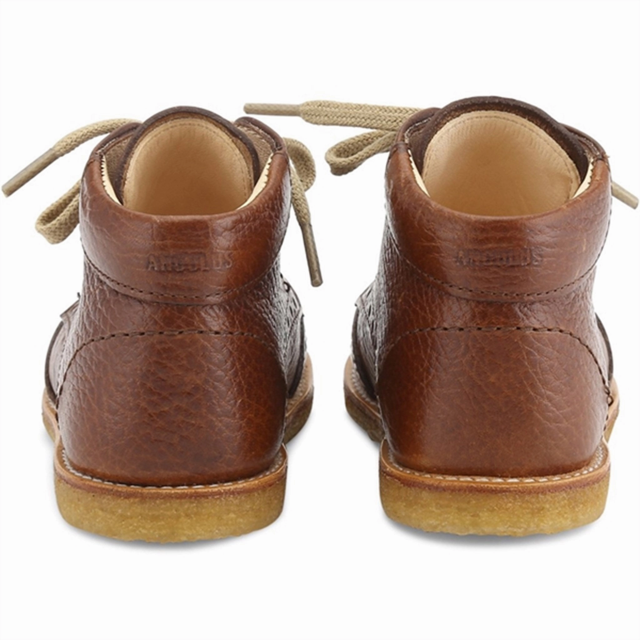 Everyday Sleek Light Motion Gear Angulus Shoe With Laces Cognac