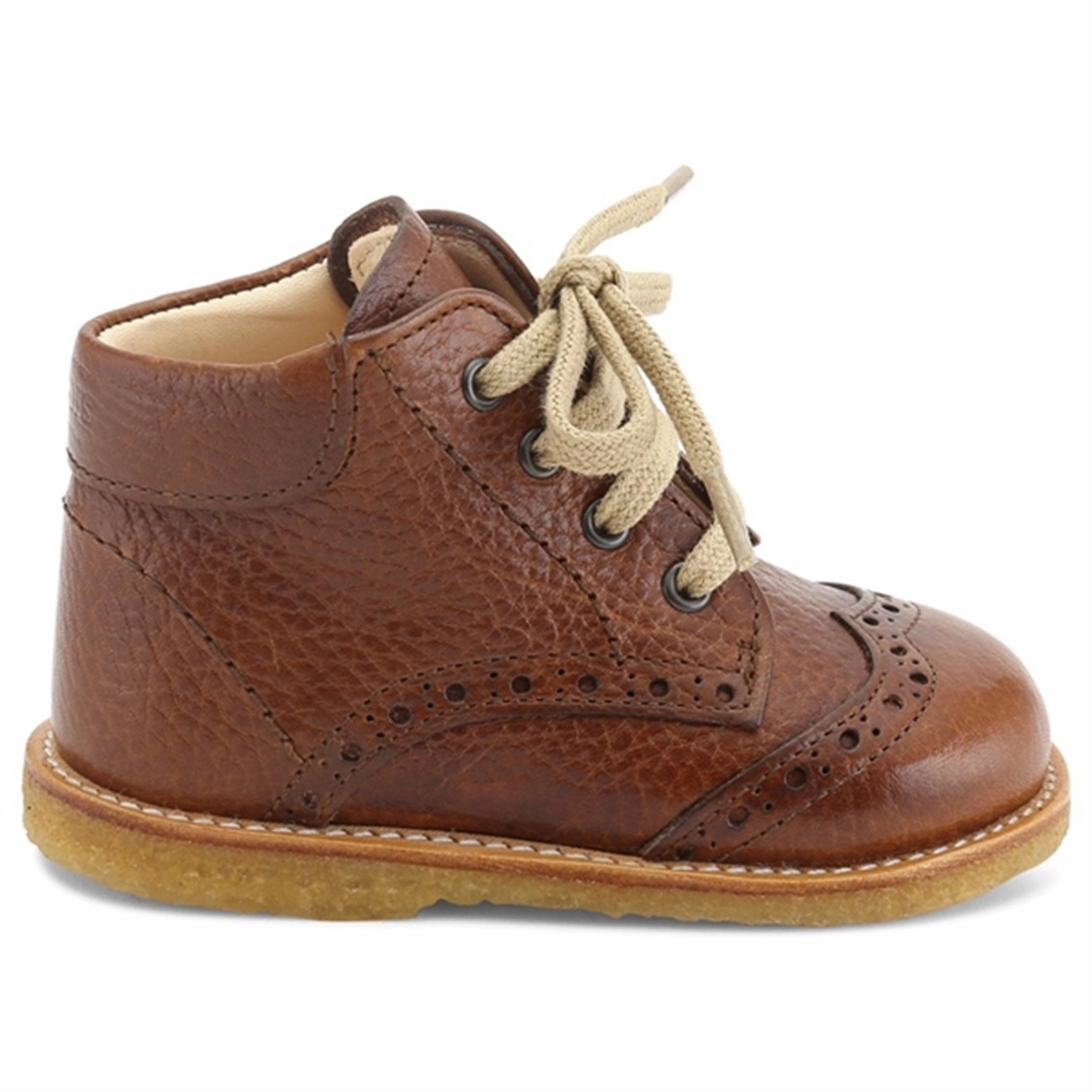 Visual Ease Engineered To Adapt Angulus Shoe With Laces Cognac