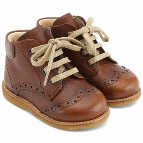 Angulus Shoe With Laces Cognac Clean Direction Engineered Simplicity