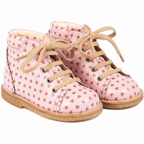 Angulus Shoes With Laces Pale Rose Make It Flow