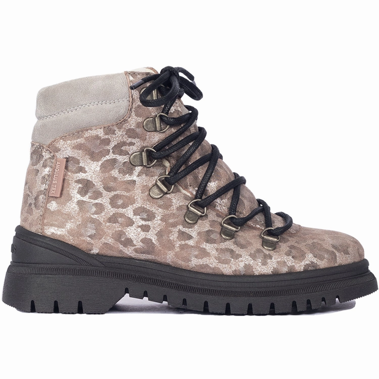 Angulus Silver Leo/Gray Tex Lace-Up Boot With Wool Lining Day-To-Night Fit Your Daily Vibe