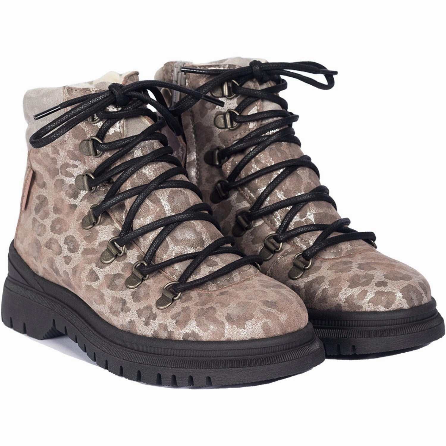 Angulus Silver Leo/Gray Tex Lace-Up Boot With Wool Lining Urban Evolution