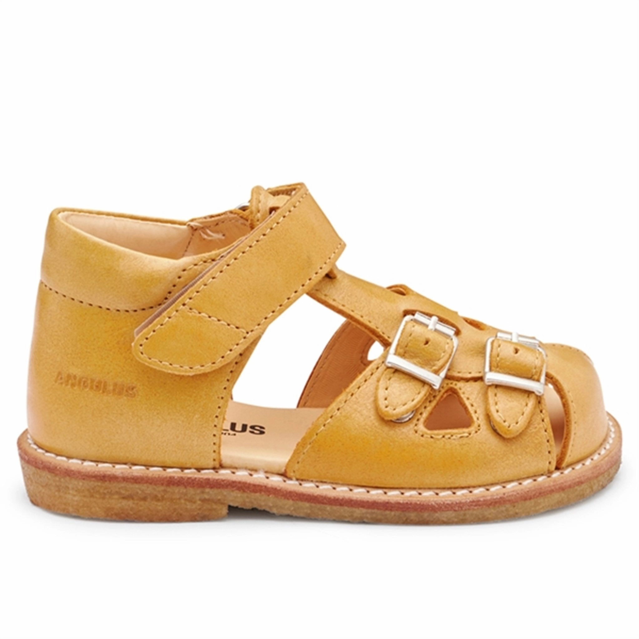 Functional Ease Step Into Rhythm Angulus Starter Sandal W. Velcro And Buckles Camel
