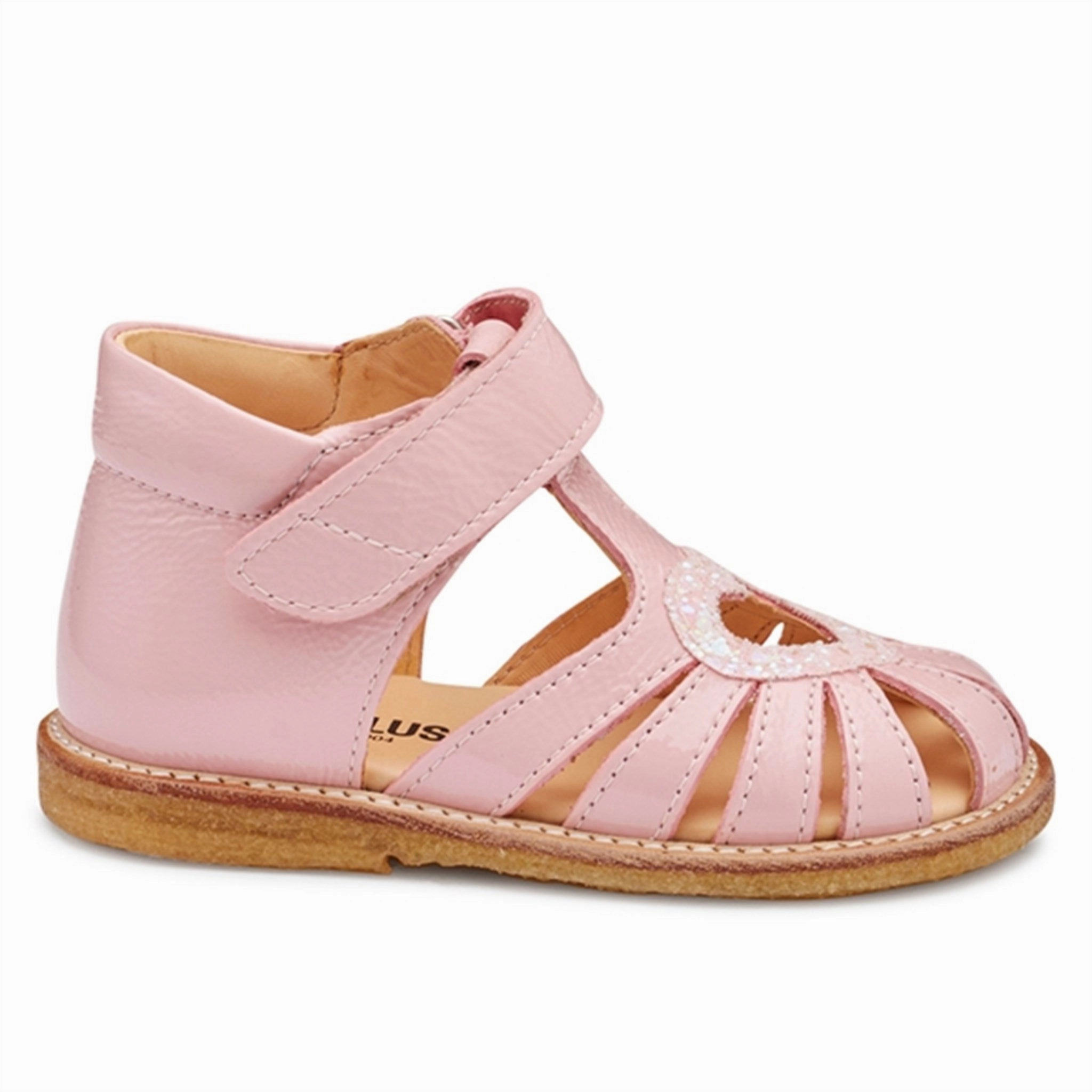 Step Into Rhythm Dynamic Essentials Angulus Starter Sandal W. Velcro Rose/Rose Glitter