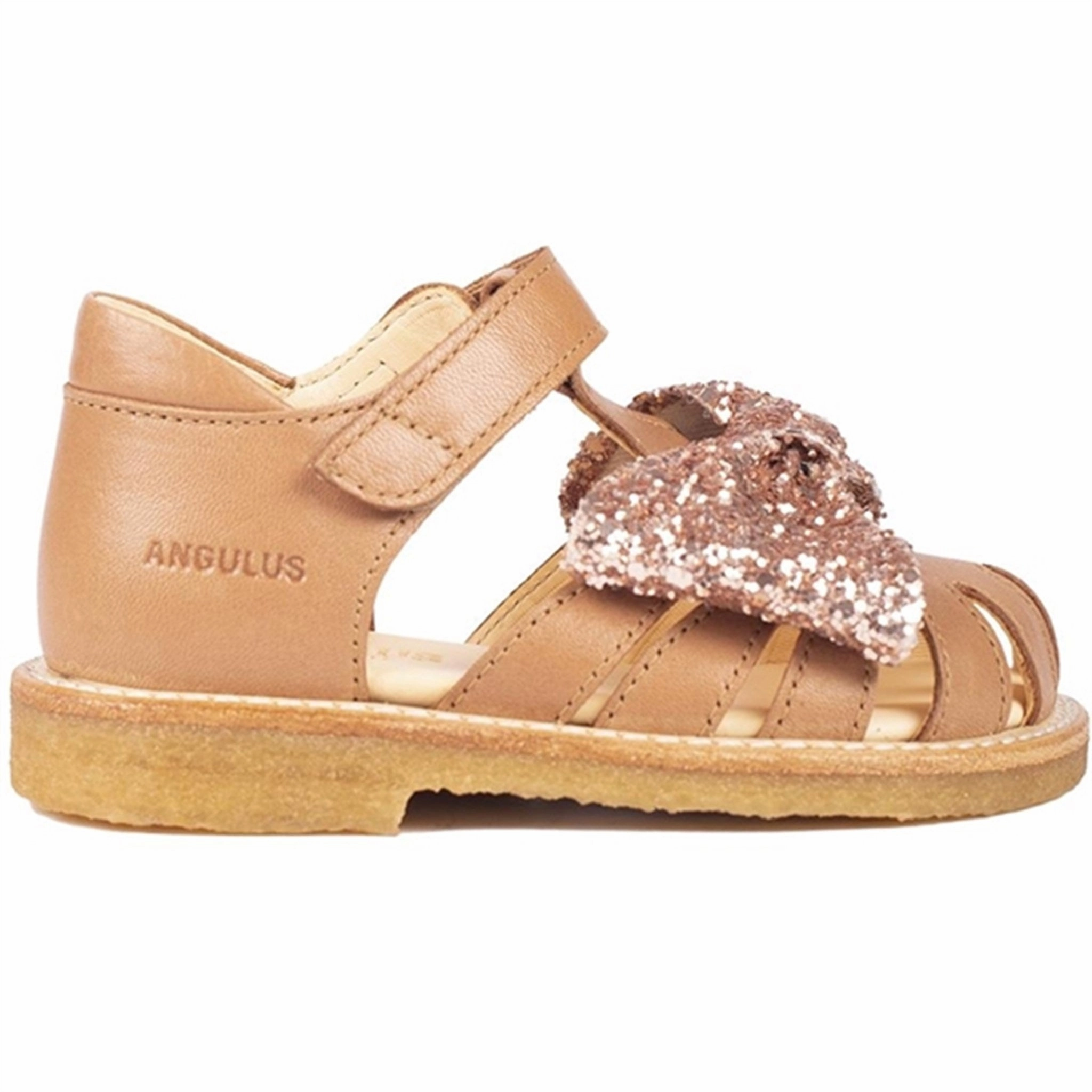Soft-Fit System Seasonless Design Angulus Starter Sandals Almond/Maple Glitter