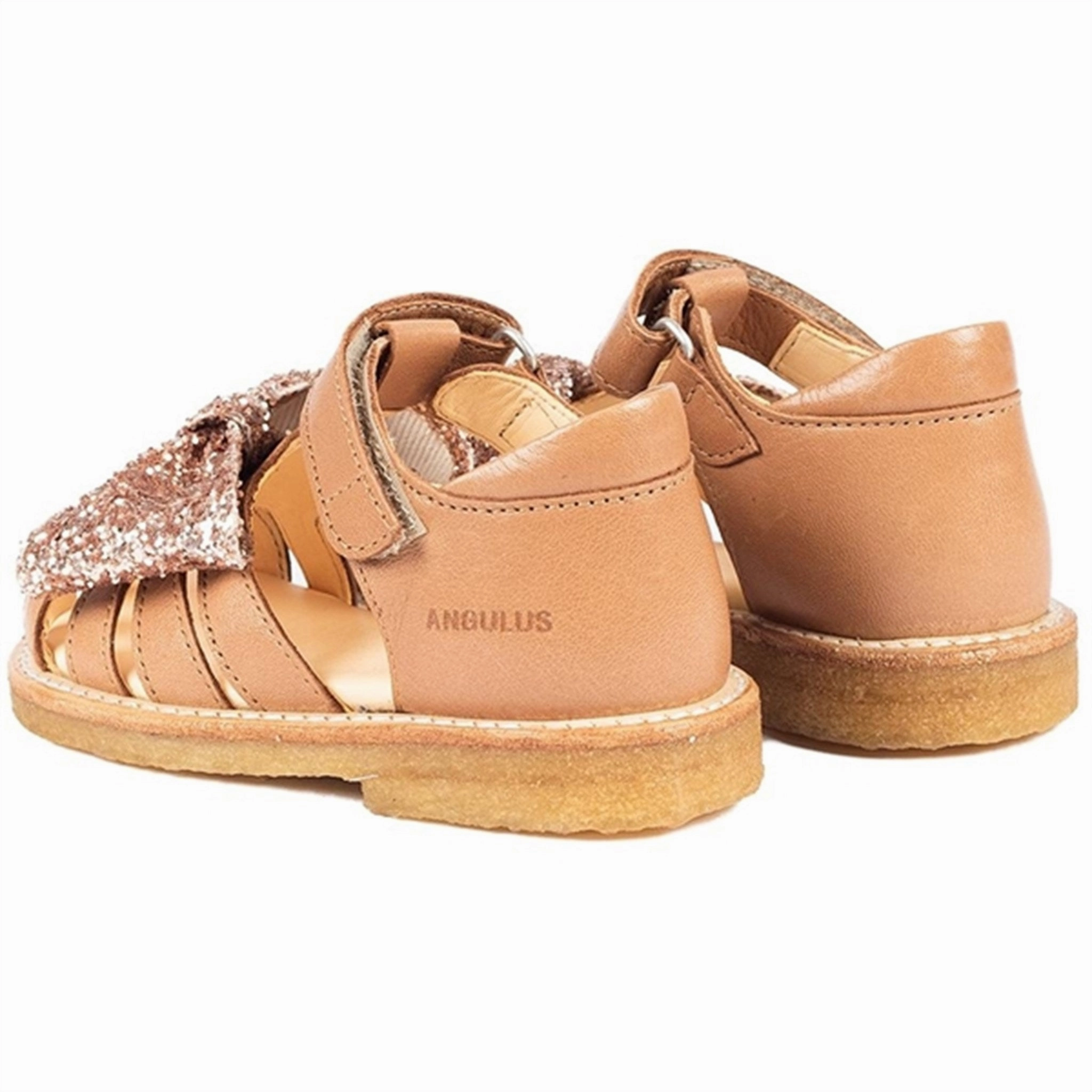 Angulus Starter Sandals Almond/Maple Glitter Movement Reimagined