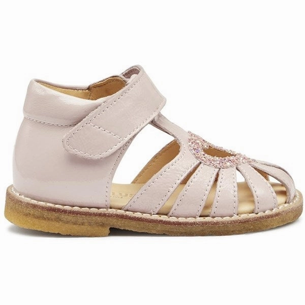 Angulus Starter Sandals Pale Rose/Rose Glitter Form And Motion