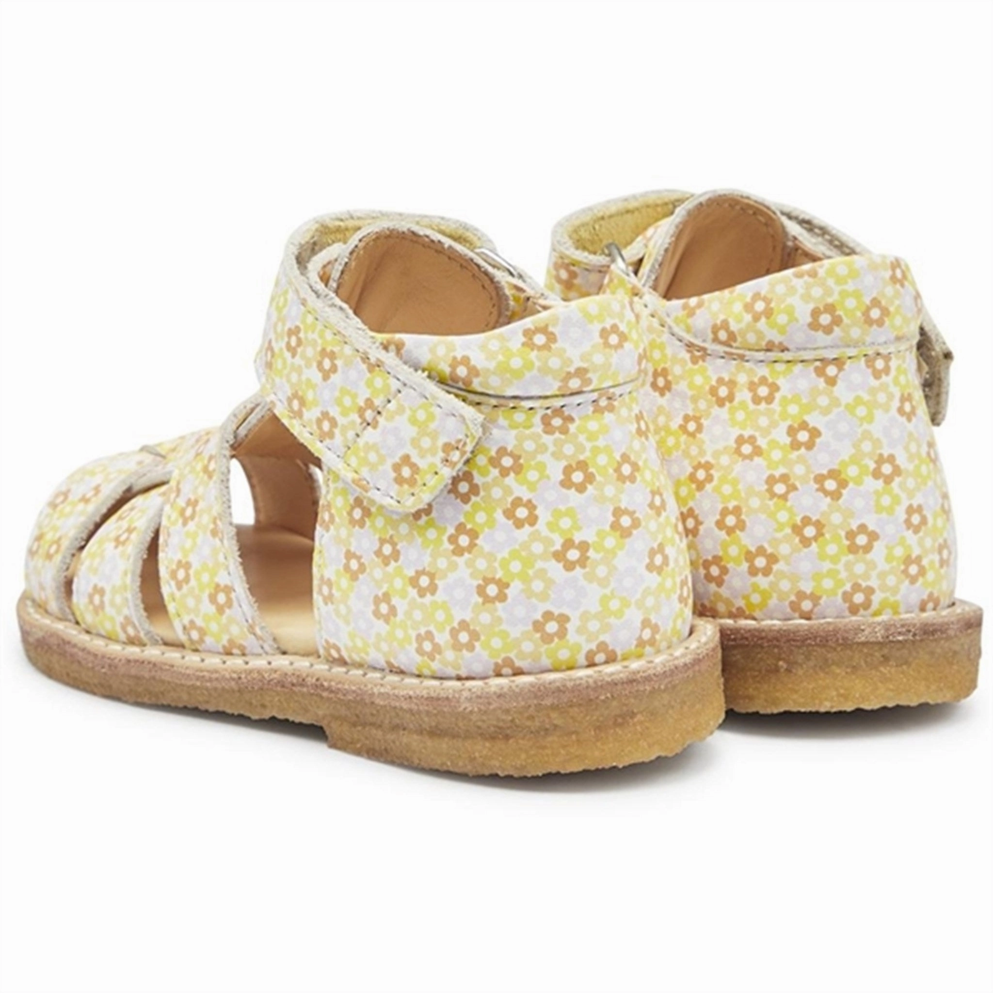 Angulus Starter Sandals Yellow Flower Print Sleek Essentials Street-Forward