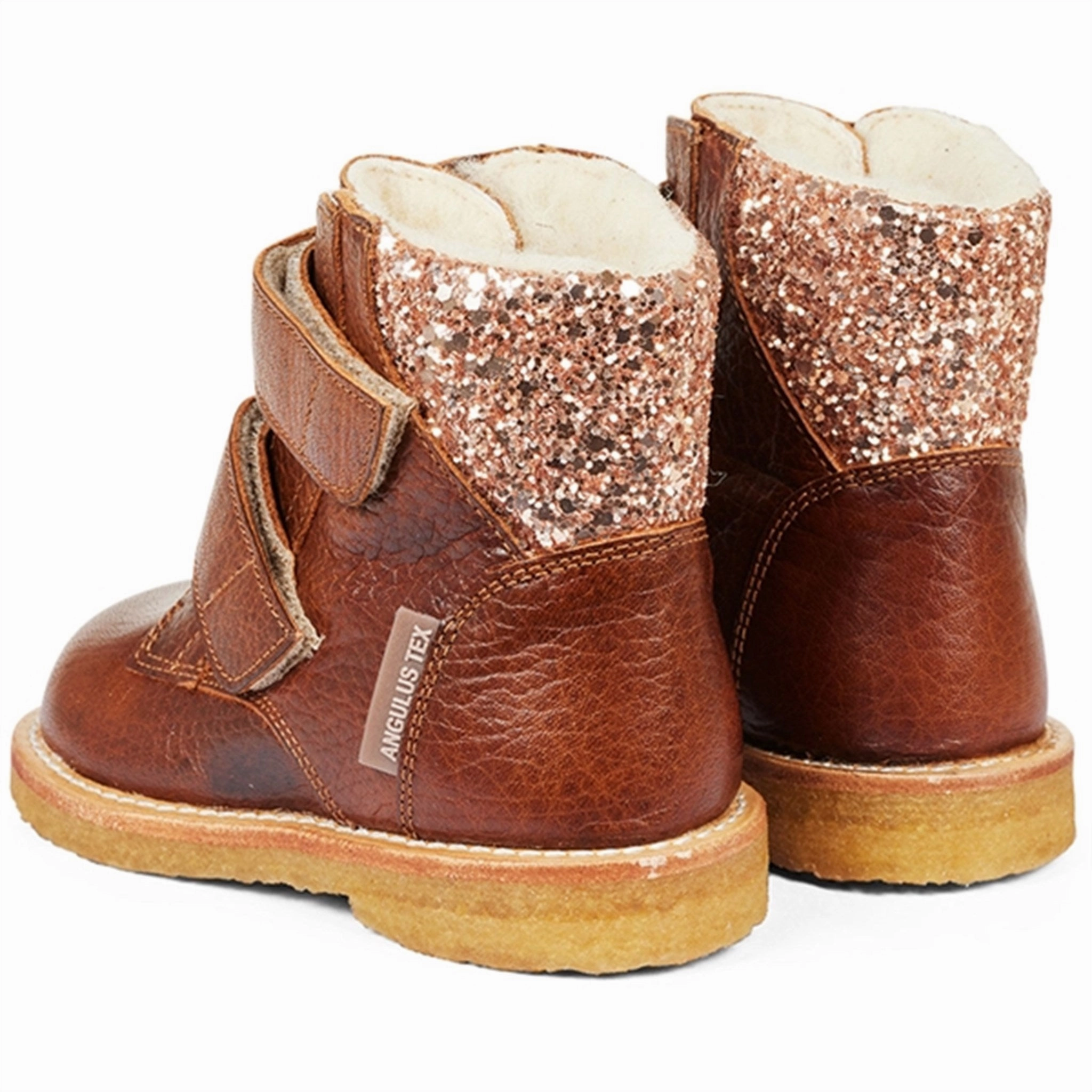 Angulus Starter Tex Boots With Velcro Cognac/Maple Ready For Streets Evolved Form