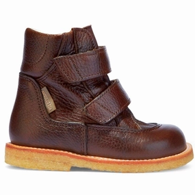 Rhythm-Based Wear Calm Layers Angulus Starter Tex Boots With Velcro Dark Brown