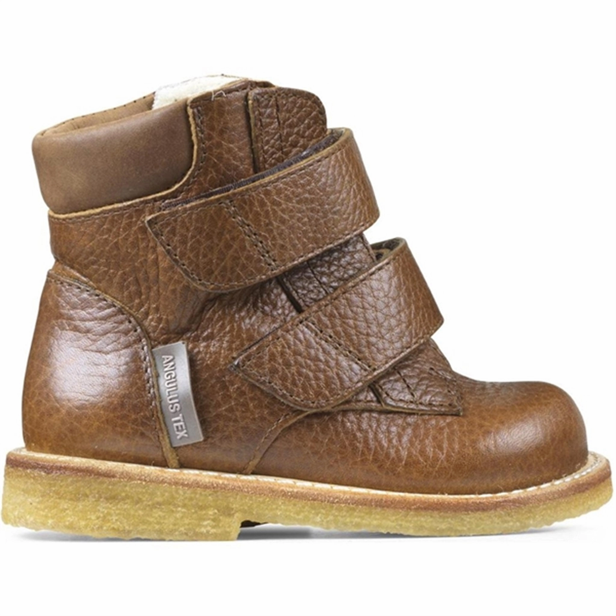 Angulus Starter Tex Boots With Velcro Medium Brown/Dark Cognac Cool Experience Responsive Design