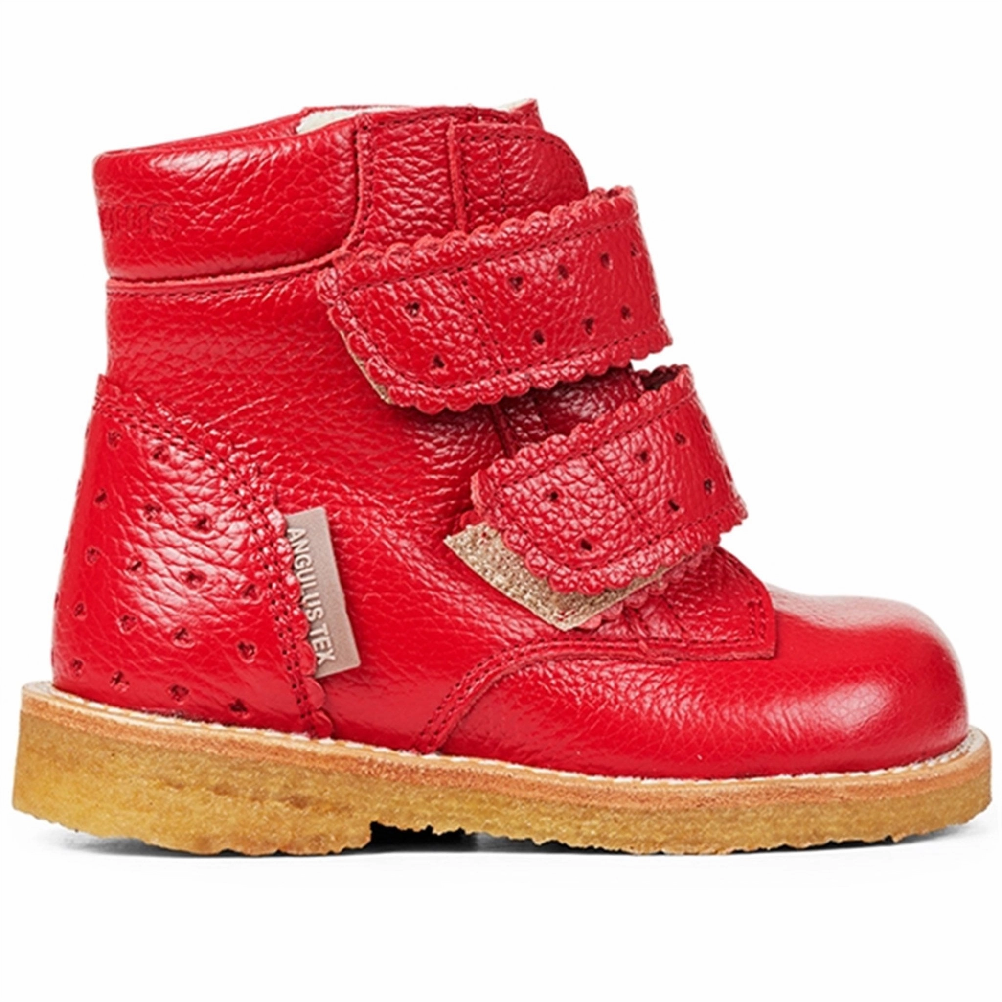 Designed For Fluidity Layered City Angulus Starter Tex Boots With Velcro Red