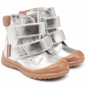 Angulus Starter Tex Boots With Velcro Silver/Pale Mauve Modern Identity