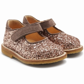 Angulus Starter Tulle Shoe With Velcro Maple Glitter/Taupe Smart Design Gear Go-Mode Daily
