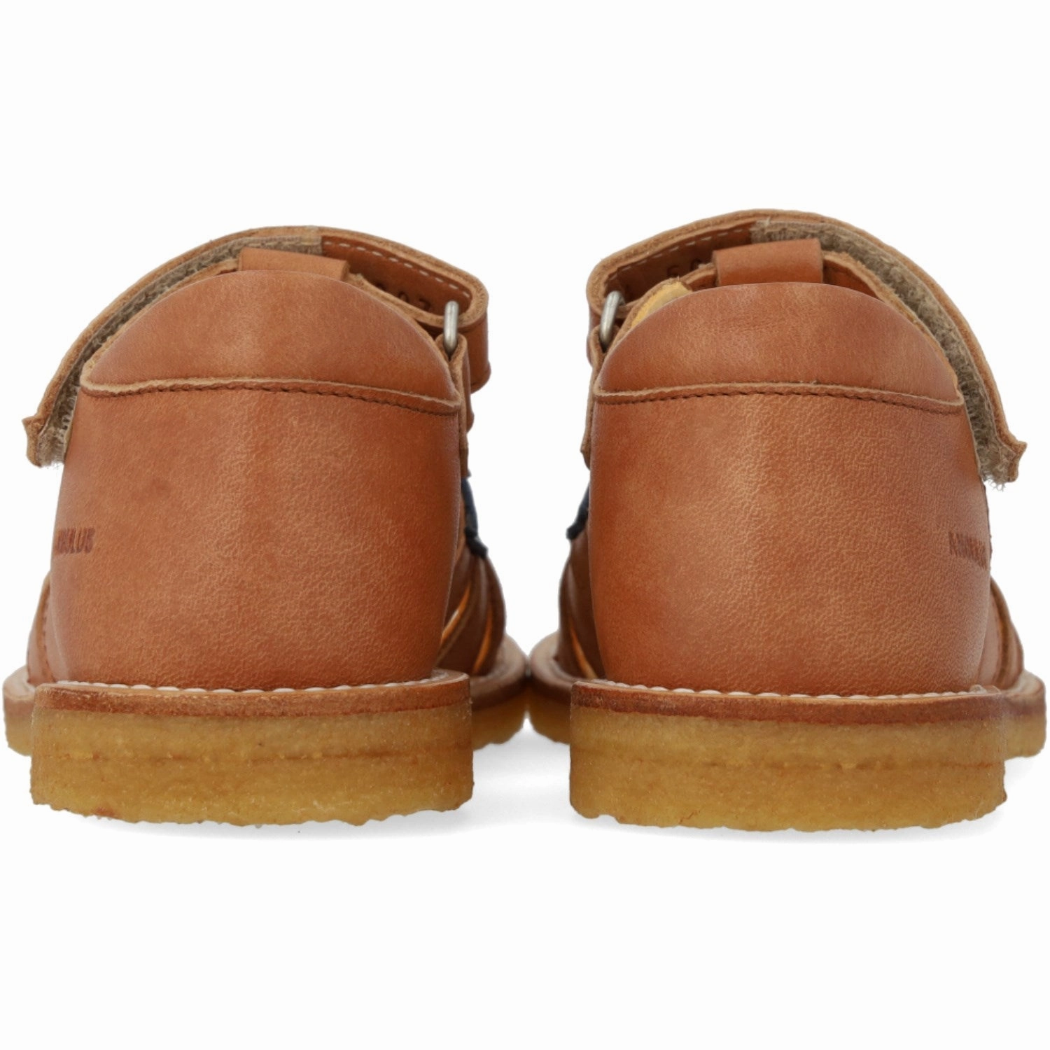 Angulus Tan/Navy/Indigo/Blue Fand Colourblock Regnbuesandal Med Velcro Core-Level Comfort Tailored Utility