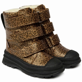 Angulus Tex-Boots W Velcro And Wool Lining Brown Leo City-Flex Quiet Statement
