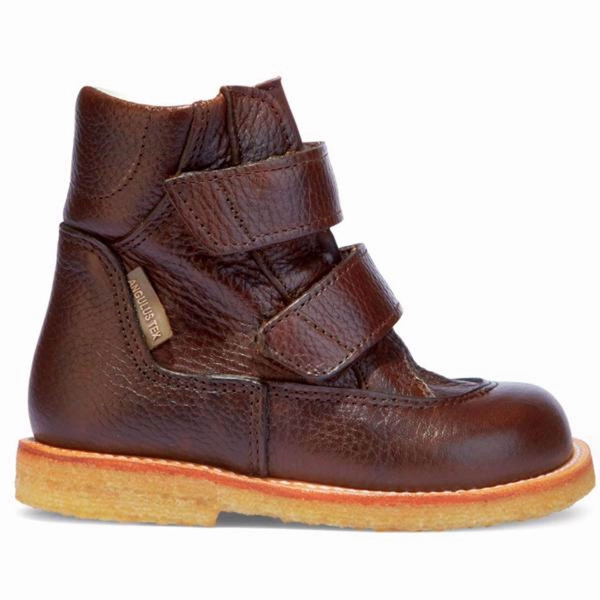 Cool And Essential Uncomplicated Fit Angulus Tex Boots W. Velcro Dark Brown 2134-101-2505