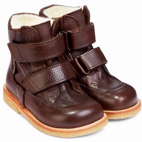 Wear Anywhere Ready For Rhythm Angulus Tex Boots W. Velcro Dark Brown 2134-101-2505