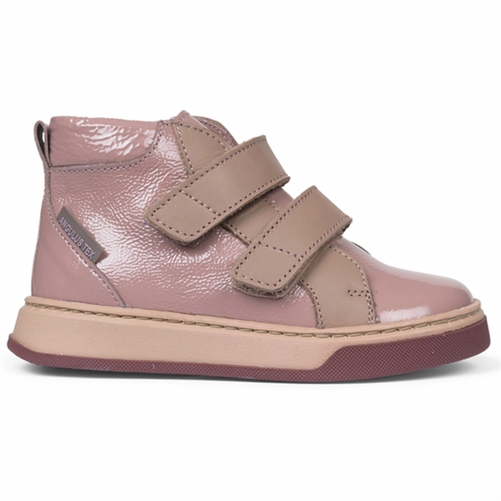 Angulus Tex Boots W Velcro Old Rose/Make-Up City-Ready Wear Rhythmic Comfort