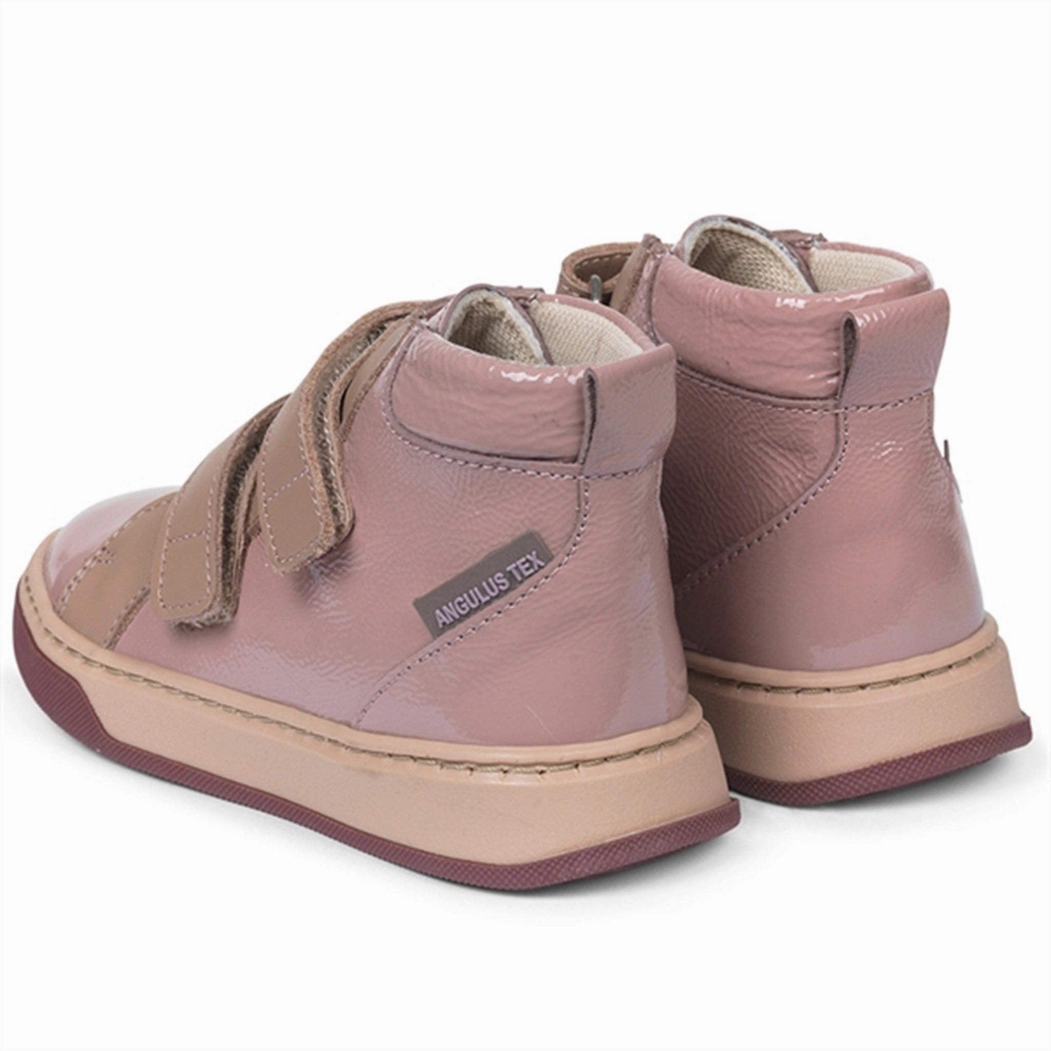 Function With Style Angulus Tex Boots W Velcro Old Rose/Make-Up