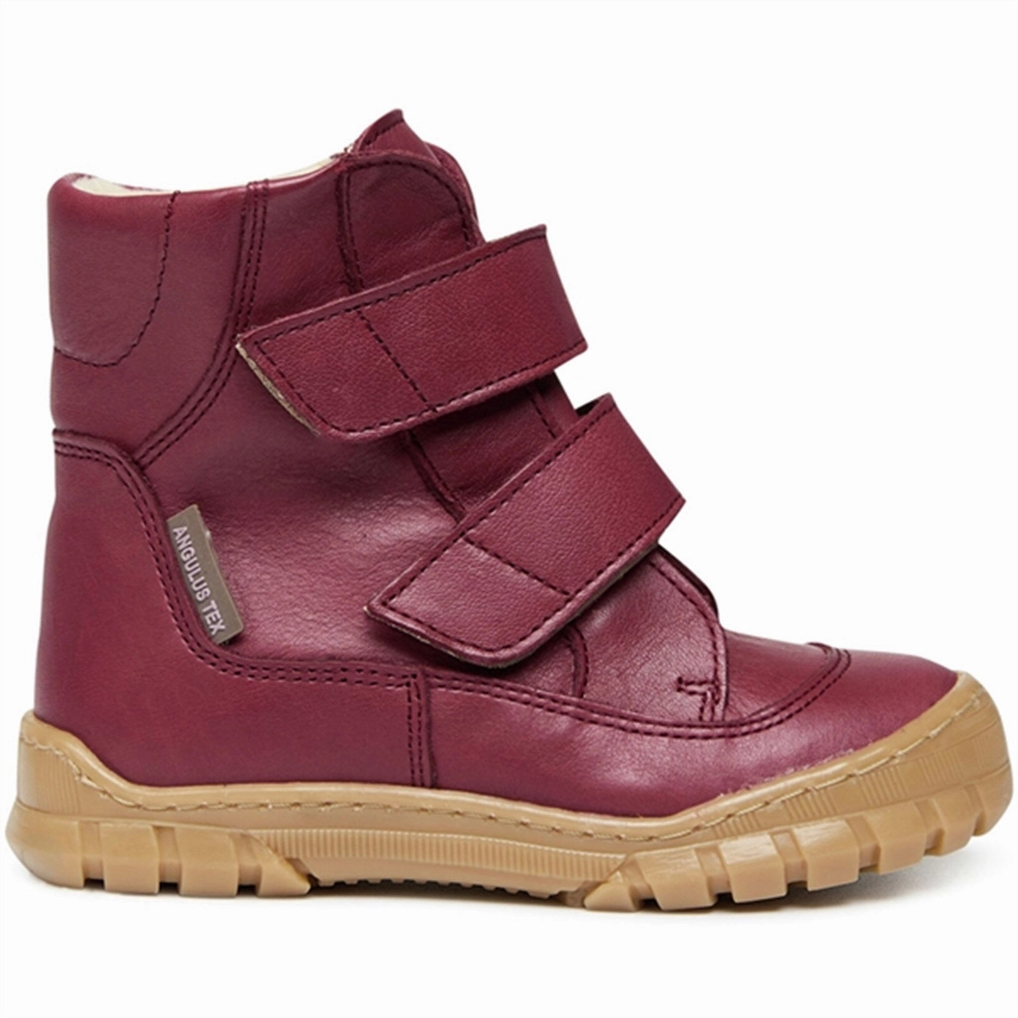 Angulus Tex Boots W Velcro Plum Essential Edge Everyday Sleek