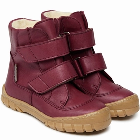 Live Lightwear Smooth Silhouettes Angulus Tex Boots W Velcro Plum