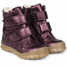 Next-Level Casual Angulus Tex Boots W Velcro Plum Shine