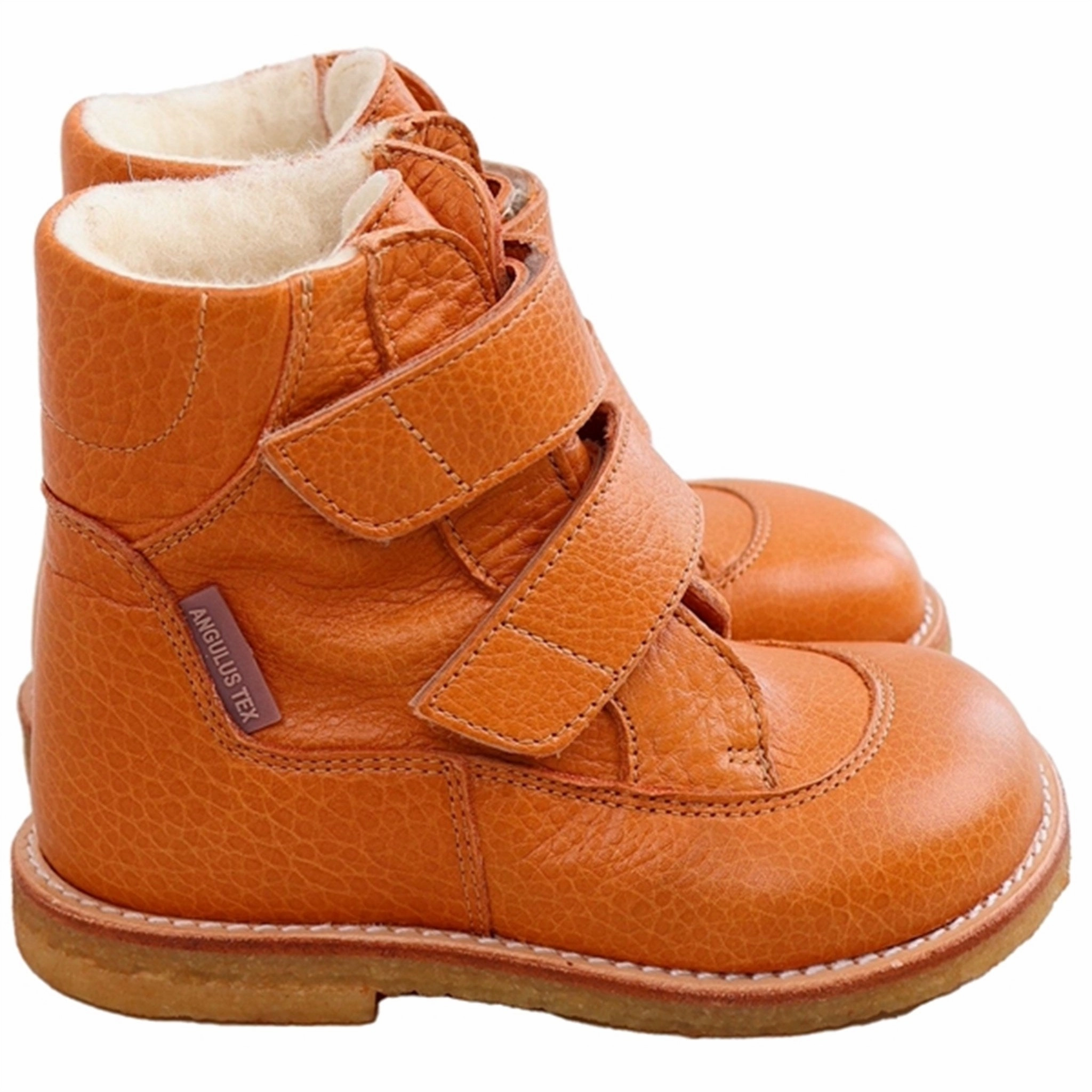 Angulus Tex-Boots With Velcro Golden Camel Streamlined By Design Adaptive Aesthetic