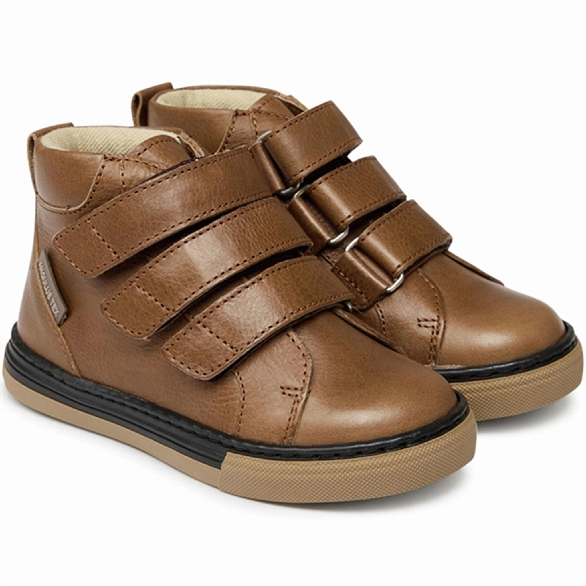 Angulus Tex Sneaker W Velcro Nougat Motion-Wear Daily Urban Focus