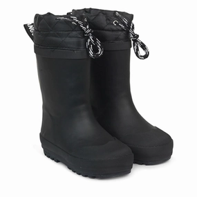 Relaxed Motion Soft Structure Angulus Thermo Rubber Boots Black