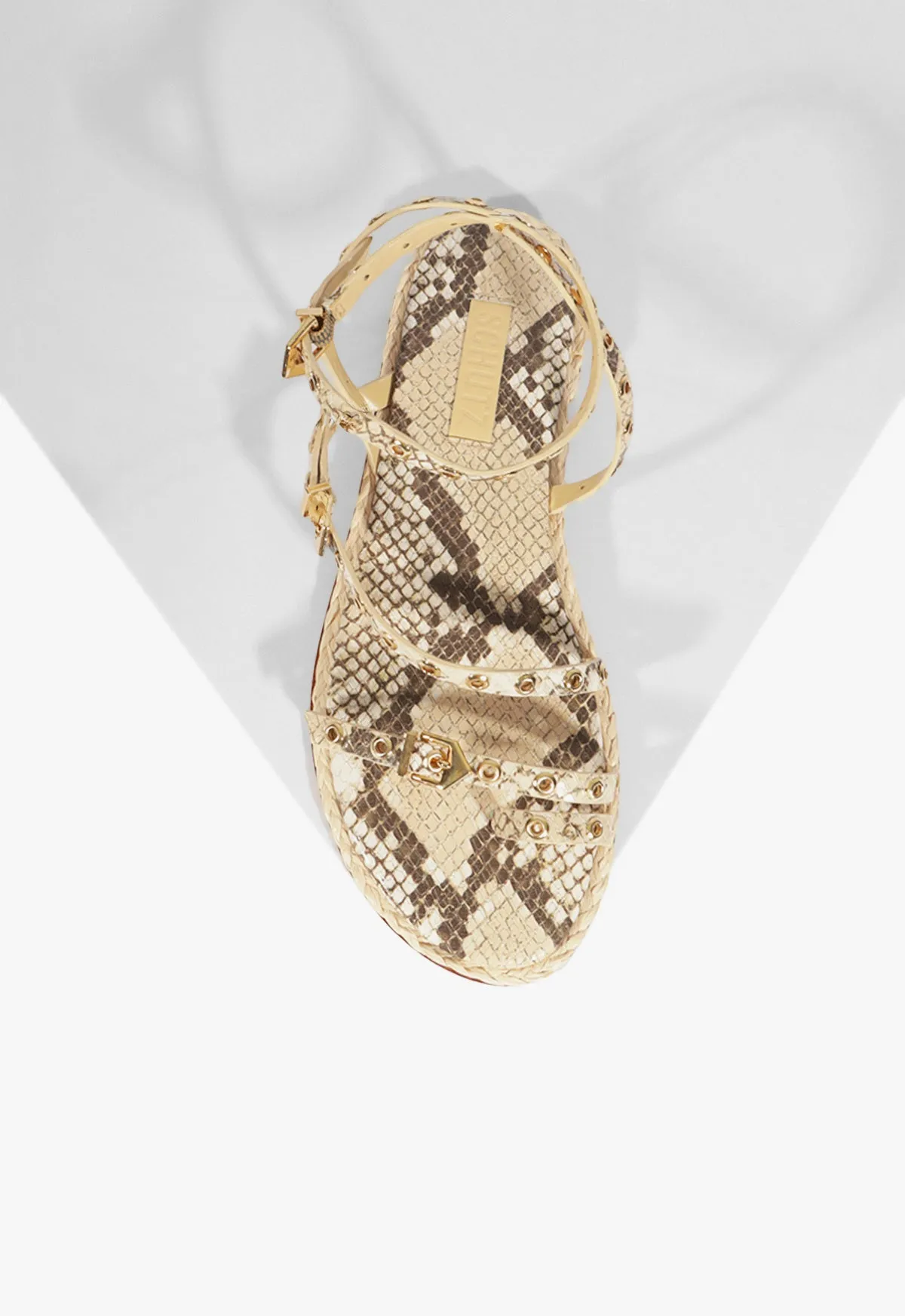 Annete Animal Print Leather Sandal Adaptive Aesthetic