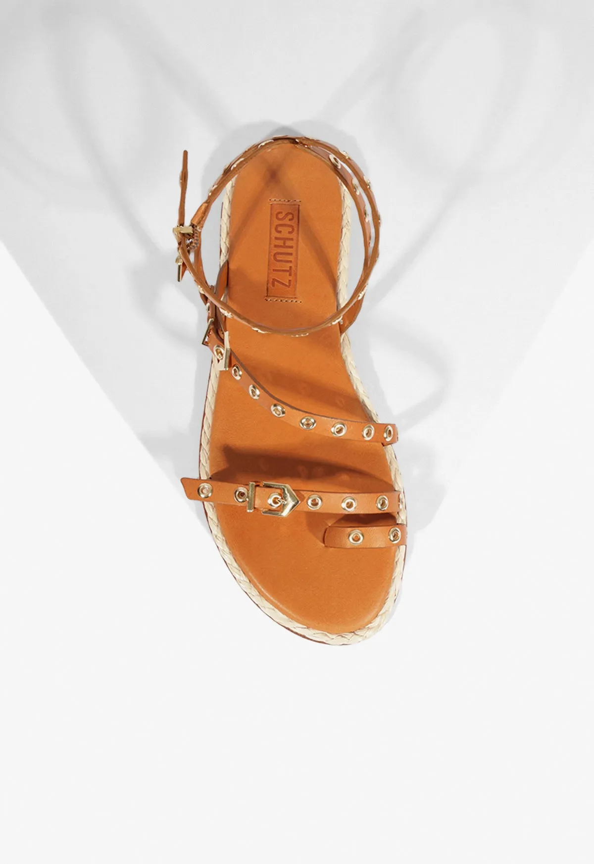 Clean Movement Annete Brown Leather Sandal