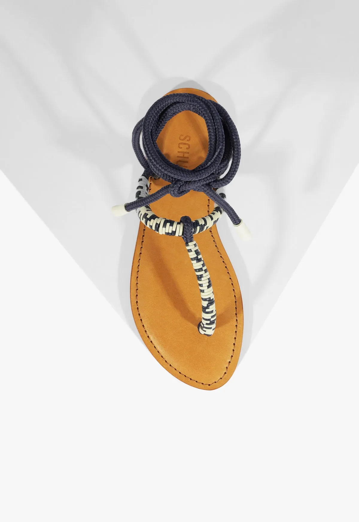 Claire Blue Flat Sandal Hybrid Life