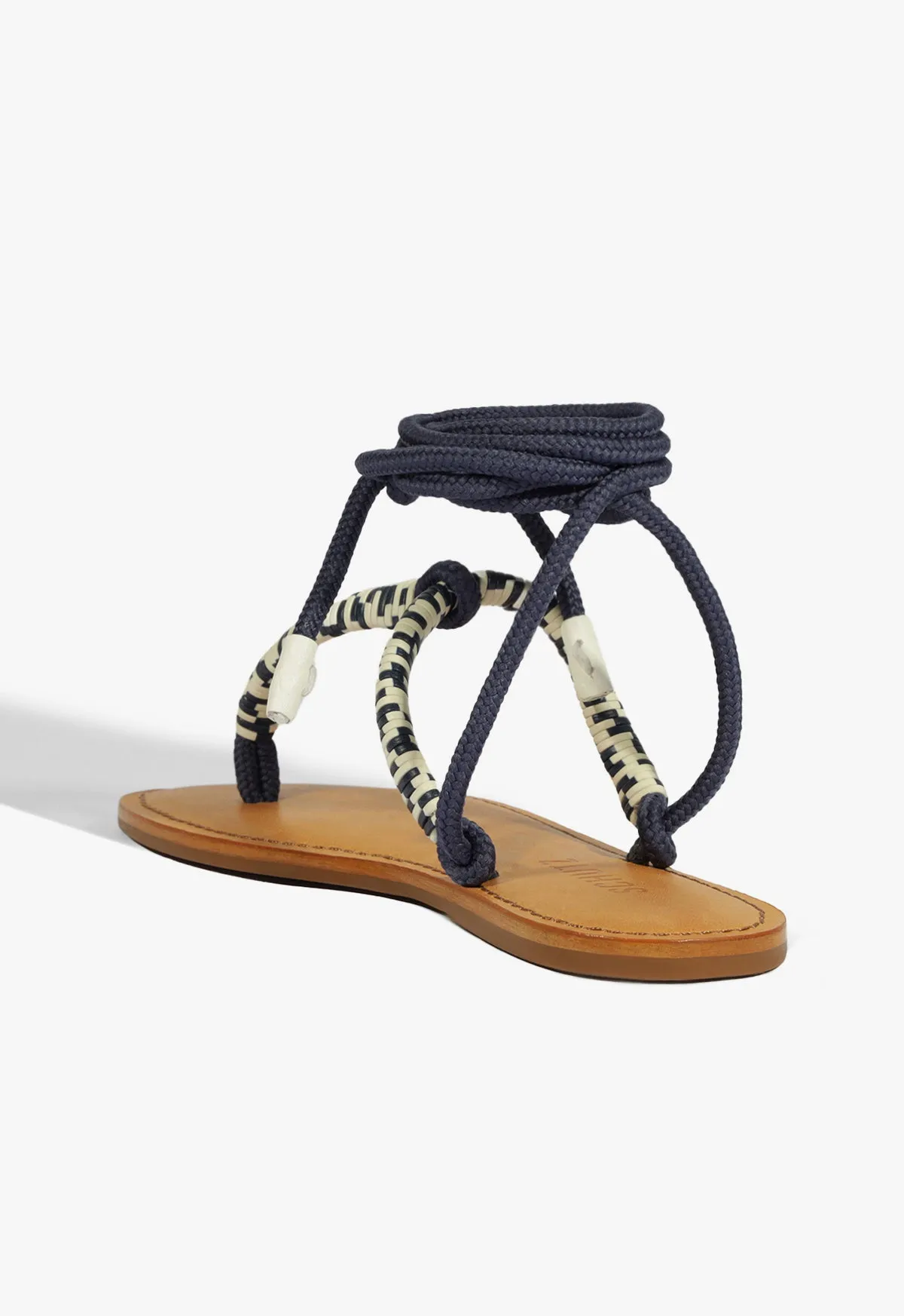 Urban Focus Claire Blue Flat Sandal