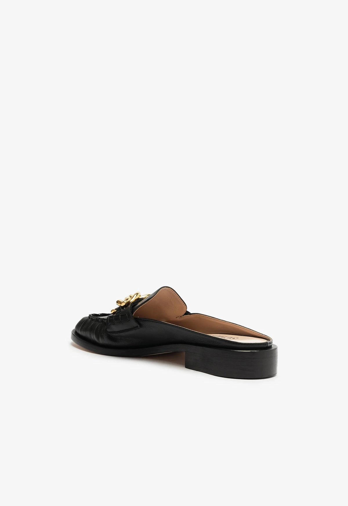 Luca Chain Leather Flat Move-Fit