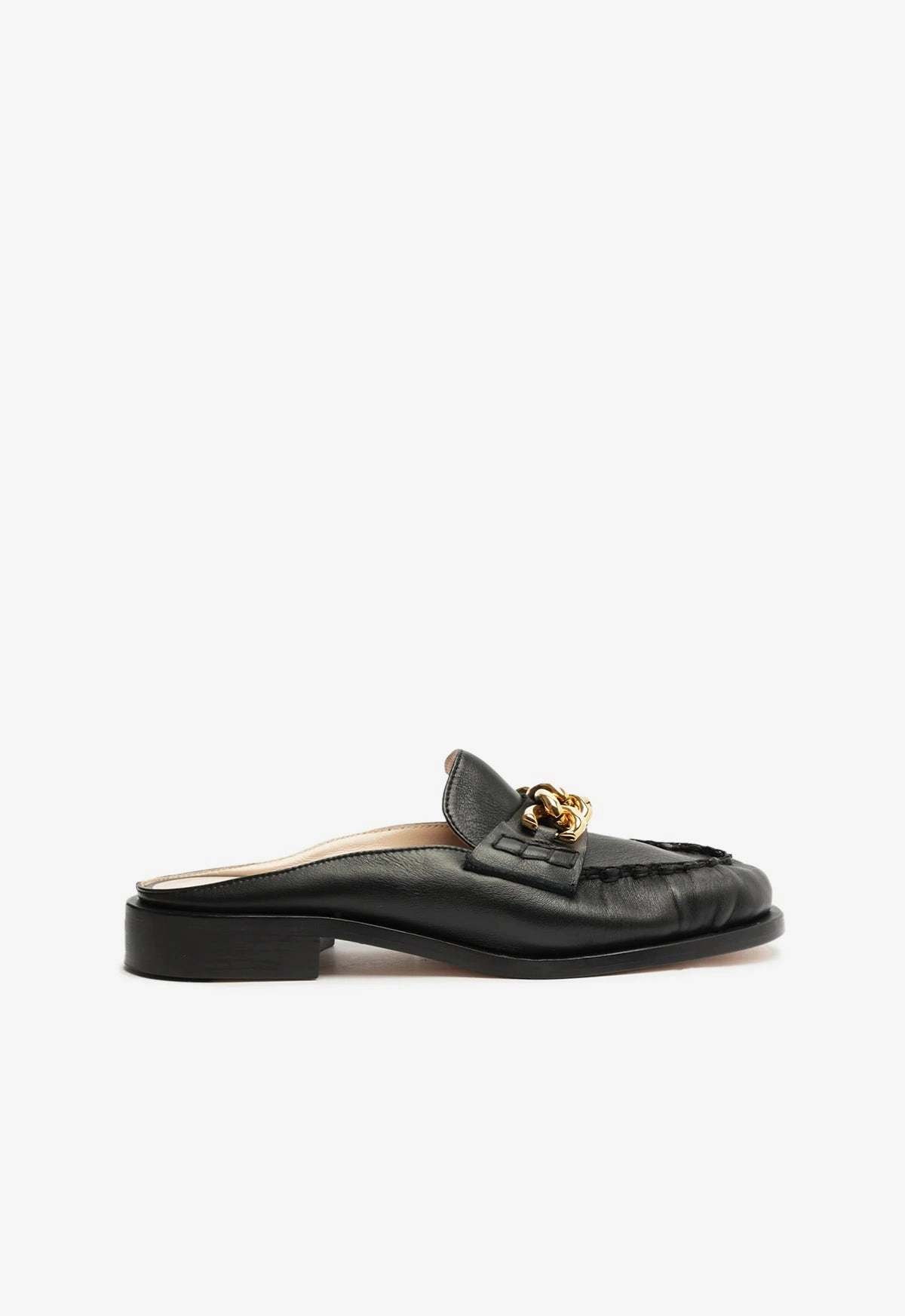 Your Core Layer Multi-Context Style Luca Chain Leather Flat
