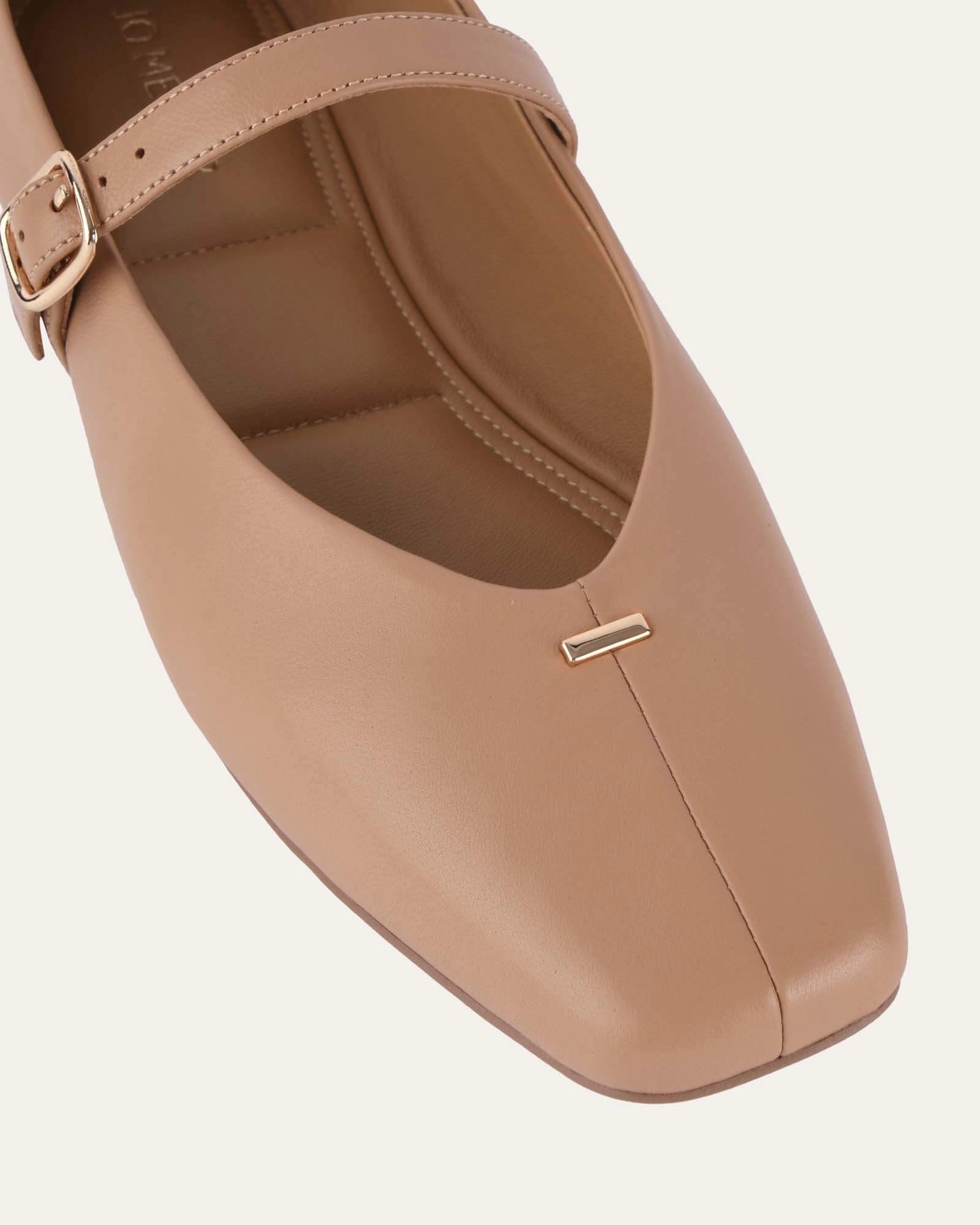 Clean Forms April Casual Flats Tan Leather