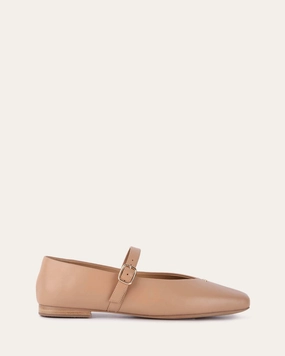 Refined Looks April Casual Flats Tan Leather