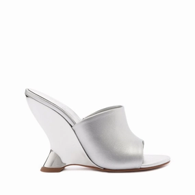 Your Rhythm Layer Aprill Metallic Leather Sandal