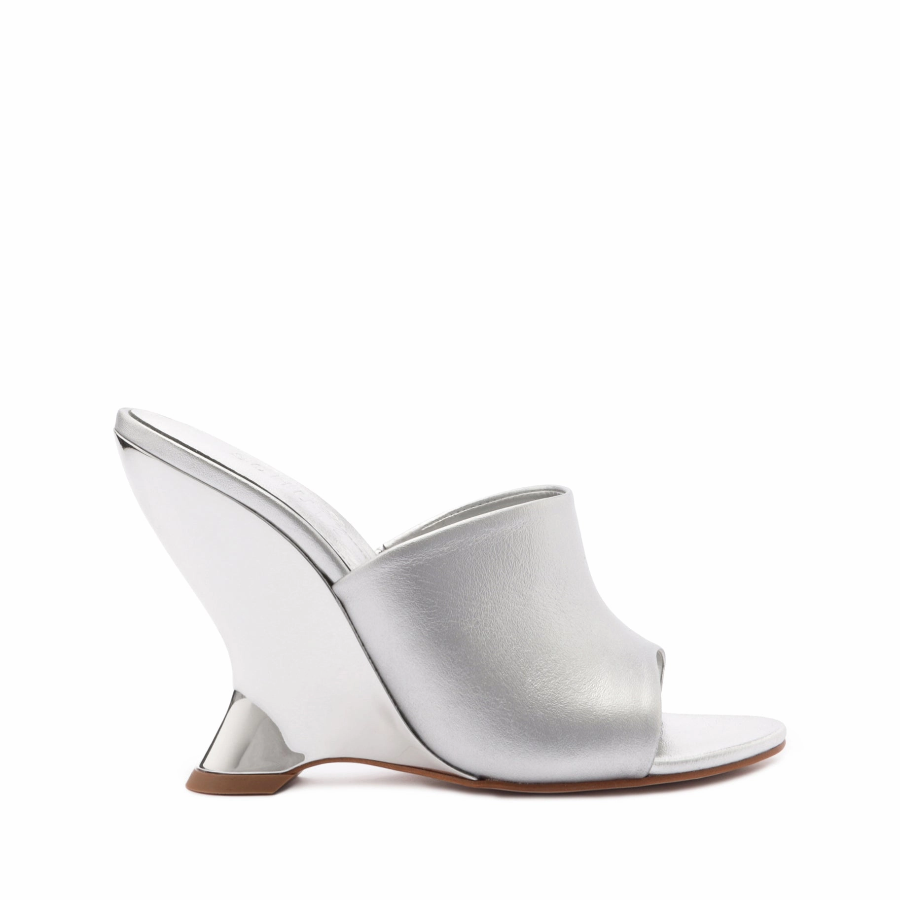 Your Rhythm Layer Aprill Metallic Leather Sandal