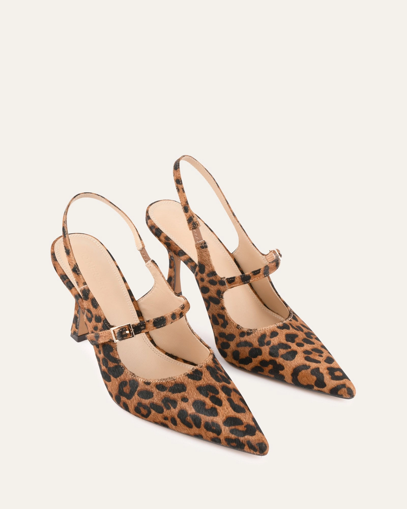 Archer High Heels Leopard Print Leather Style Flowwear