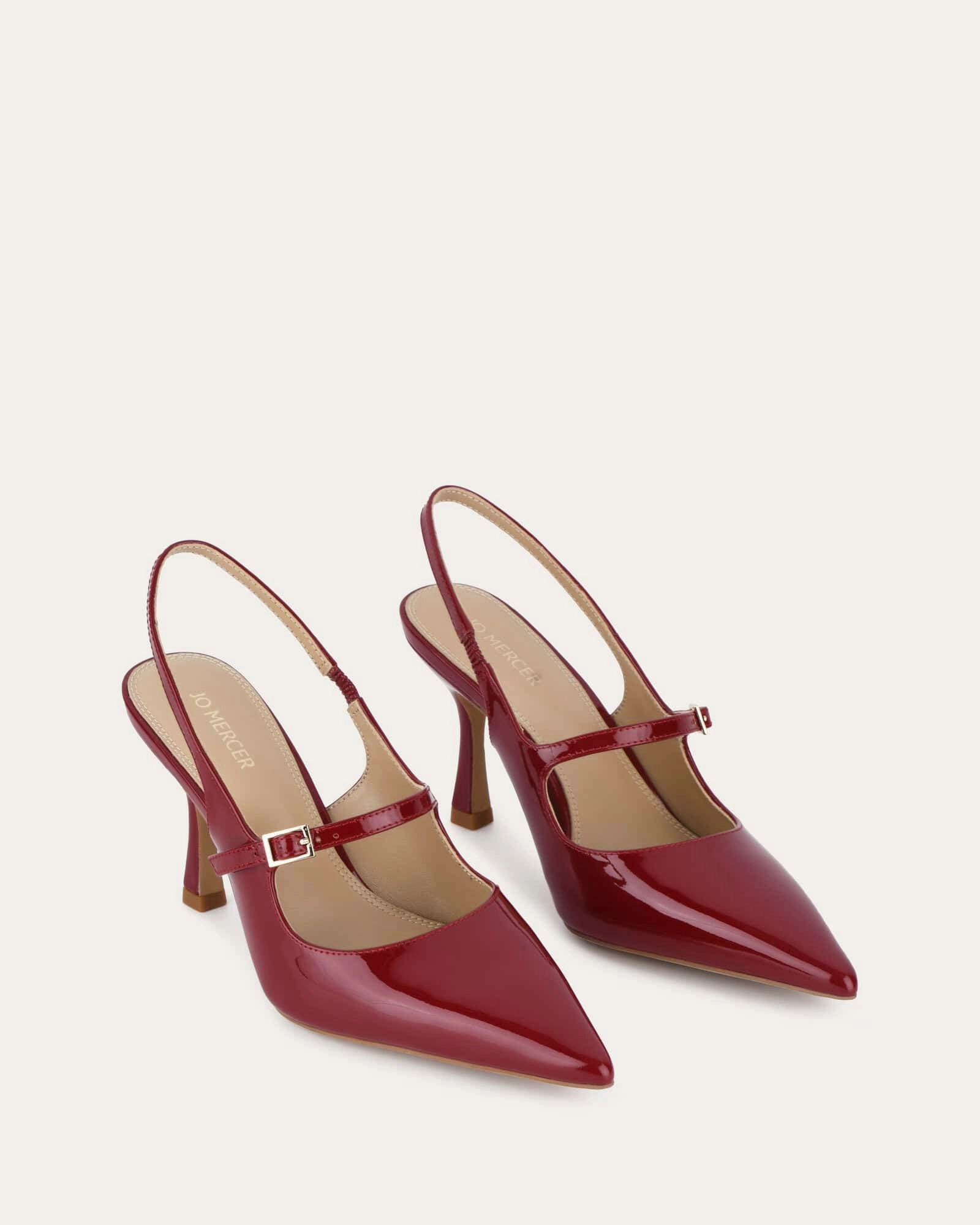 Archer High Heels Ruby Red Patent Ease And Balance