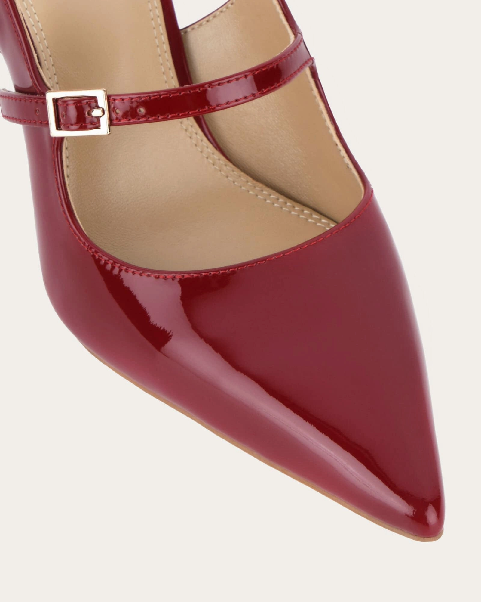 Simple City Archer High Heels Ruby Red Patent