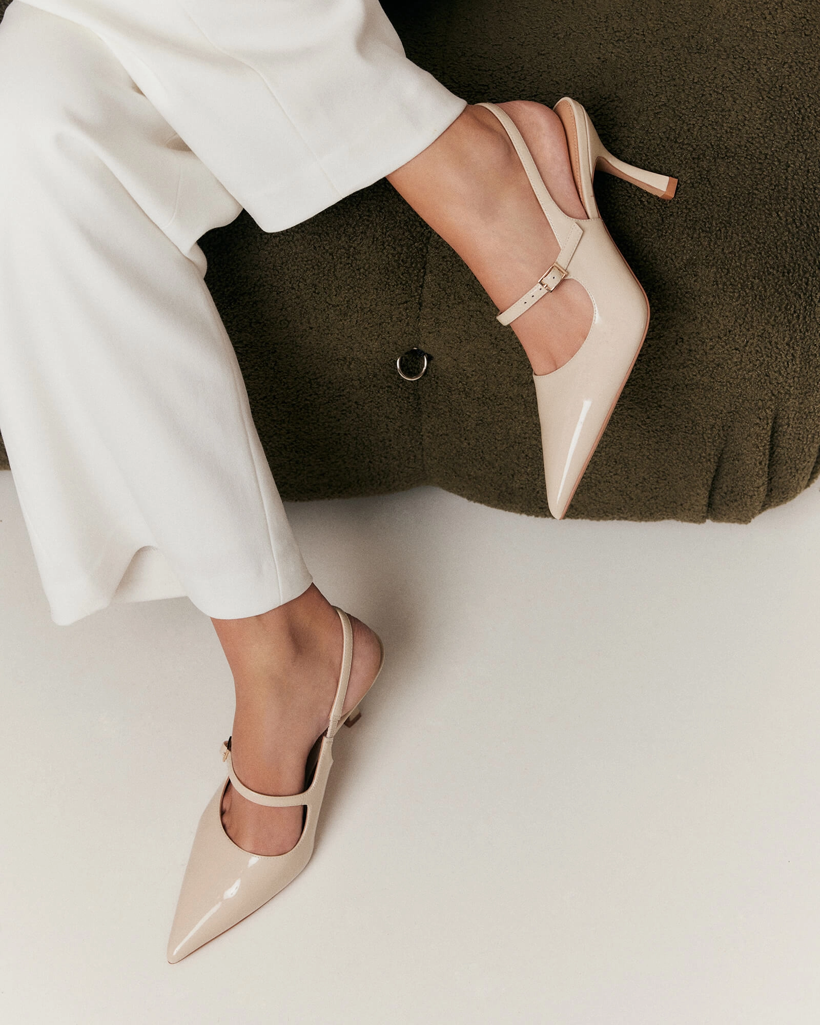 Archer High Heels Sand Patent Everyday Uniform