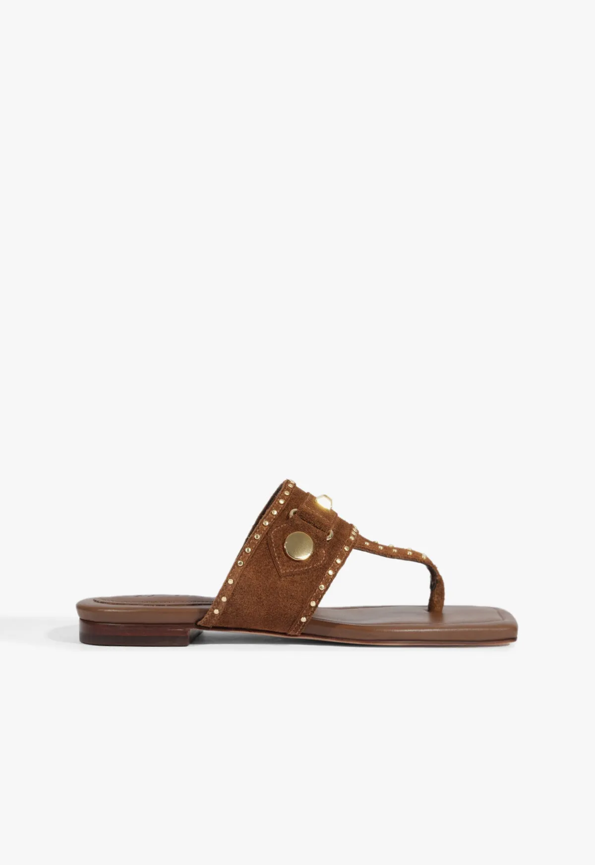Refined Streetwear Aria Brown Suede Sandal