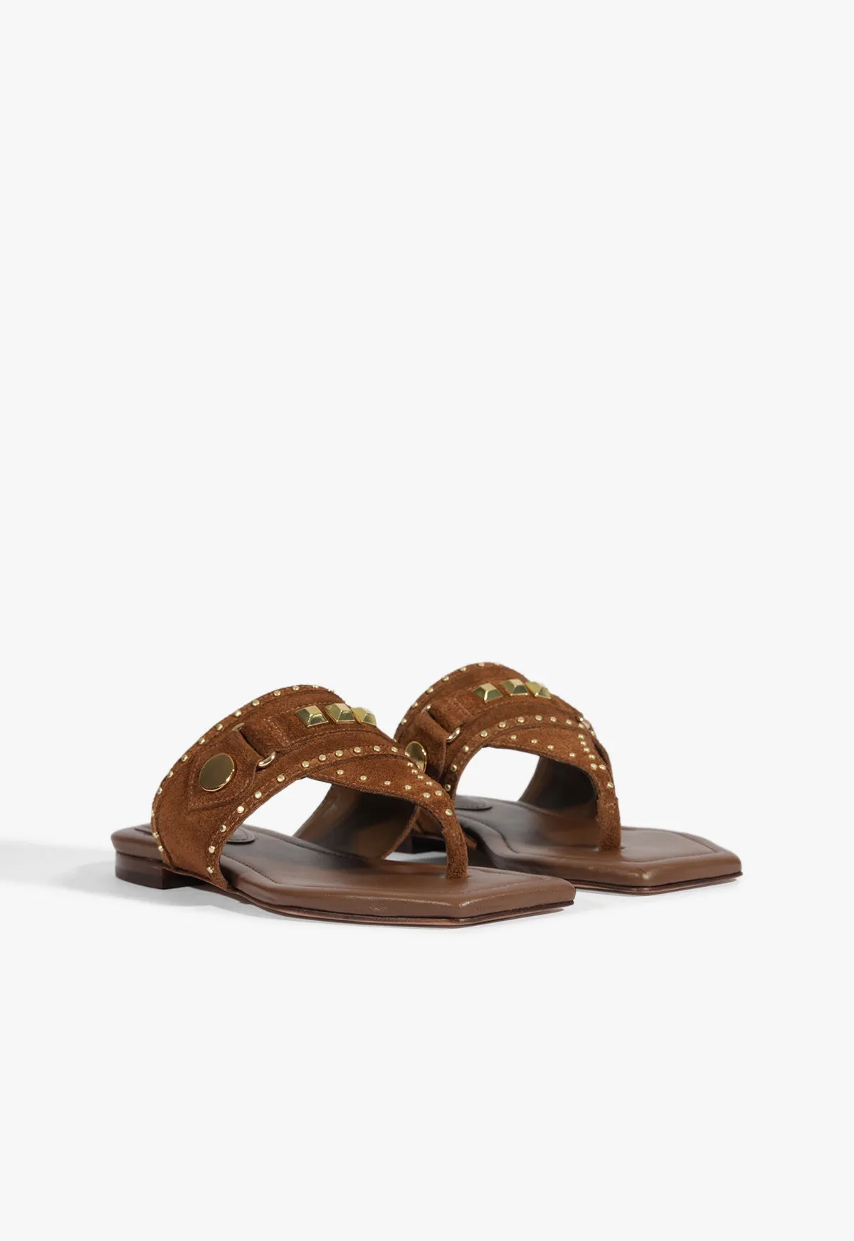 Refined Flowwear Breathe And Move Aria Brown Suede Sandal