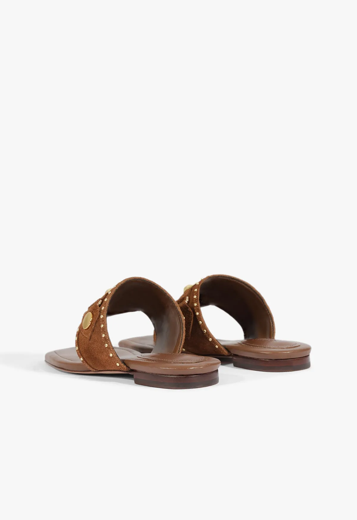 Move-Fit Light-Living Aria Brown Suede Sandal