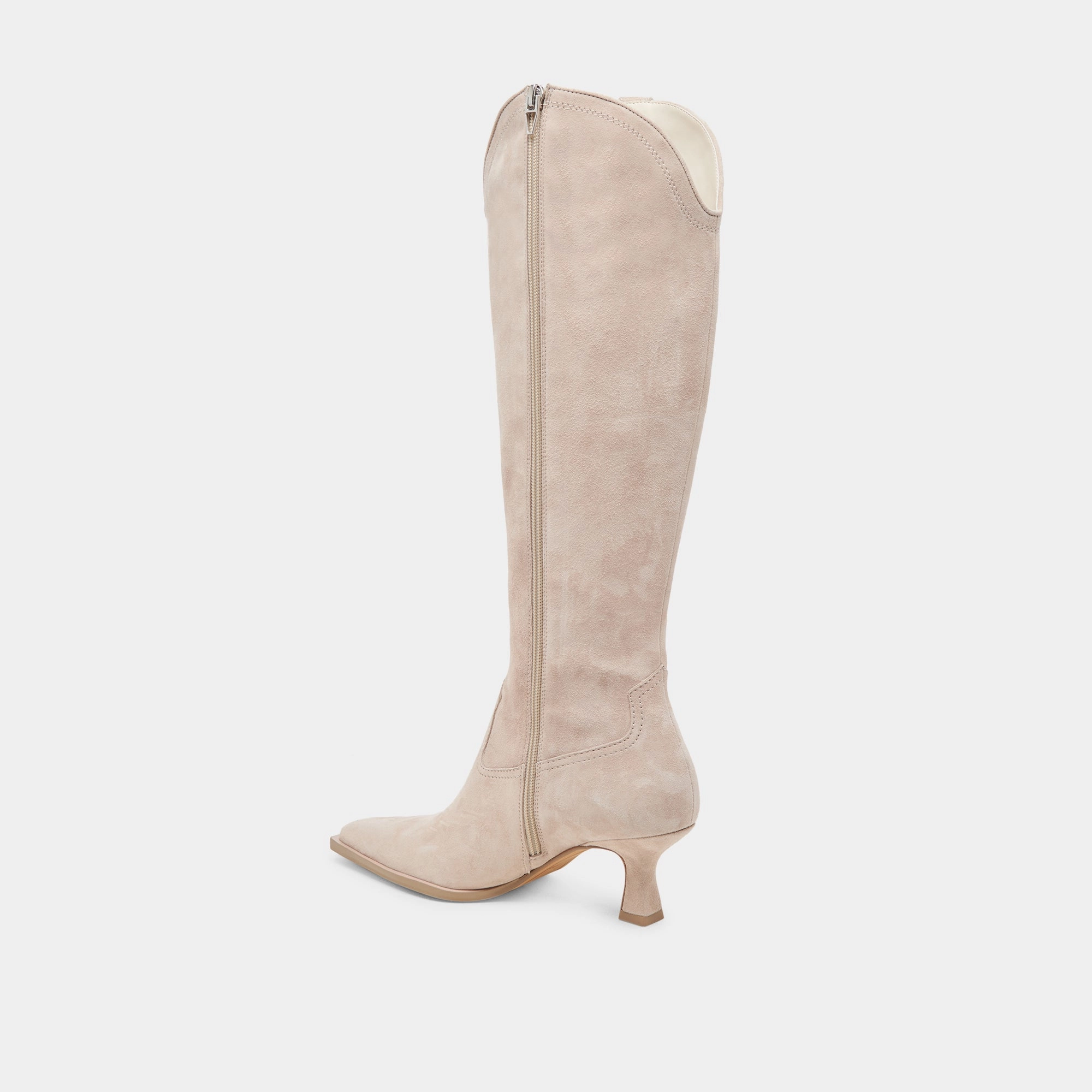 Quiet Strength Progressive Outfit Ariana Boots Taupe Suede