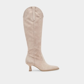 Ariana Boots Taupe Suede New Wave Fit