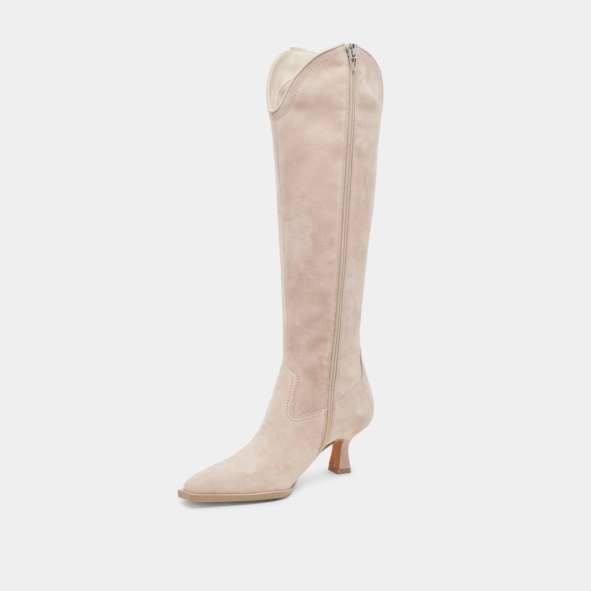 Ariana Boots Taupe Suede Elevated Motion
